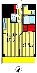 フェアリーヒルズ 1LDKの間取図画像