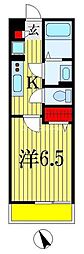 グレイス美浜 1Kの間取図画像