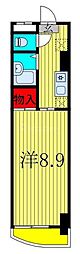 PLENDY稲毛海岸 1Kの間取図画像