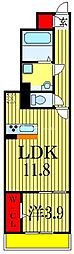 東庄レジデンス 1LDKの間取図画像