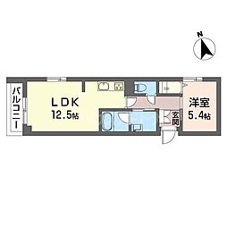 グランツ 1LDKの間取図画像