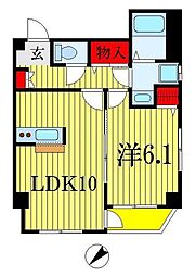 marinaHills 1LDKの間取図画像