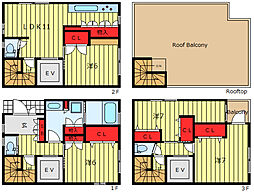 東日暮里3丁目戸建て 4LDKの間取り