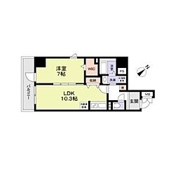 アーバン尾久 1LDKの間取図画像