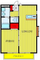 フォレストメゾン三河島 1LDKの間取図画像