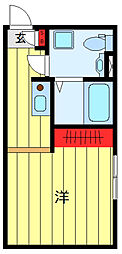 b.o.maison日暮里 ワンルームの間取図画像