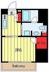 ステイシス町屋 1Kの間取図画像