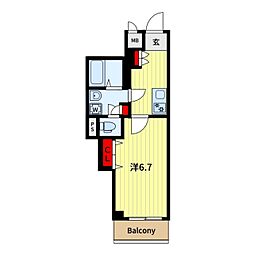 GRANPASEO田端D 1Kの間取図画像