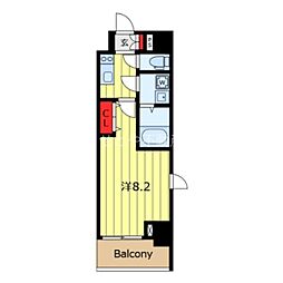 GRANPASEO田端B 1Kの間取図画像