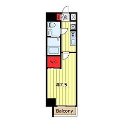 S-Residence尾久azure 1Kの間取図画像