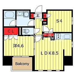 グランエール西日暮里NORTH 1SLDKの間取図画像