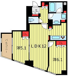 フレンシア田端南 2LDKの間取図画像