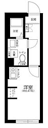 長楽町屋レジデンス ワンルームの間取図画像