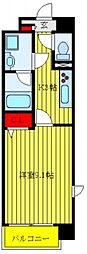 オルテハウス 1Kの間取図画像
