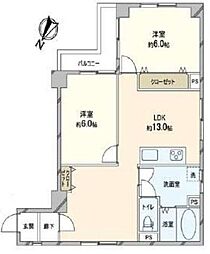 間取図画像 2LDK