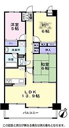 ピュアハイツ垂水潮見ケ丘 2SLDKの間取図画像
