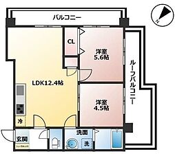 間取図画像 2LDK