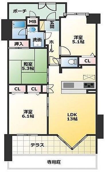 間取り：328000623605