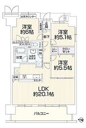 間取図画像 3LDK
