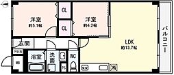 メゾン舞子ショアー 2LDKの間取図画像