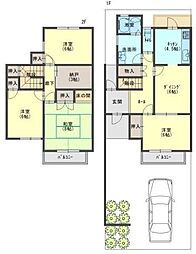 学園西町 4SLDKの間取り