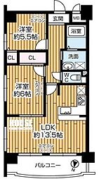 間取図画像 2LDK