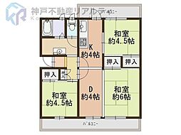 間取図画像 3DK