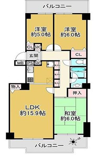 間取り：328000623654