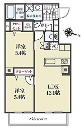 間取図画像 2LDK