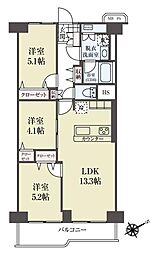 ハイラーク船堀 3LDKの間取図画像