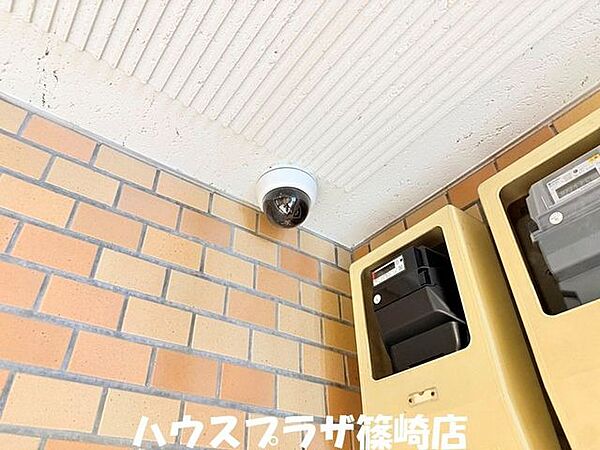 安心の防犯カメラが設置されています