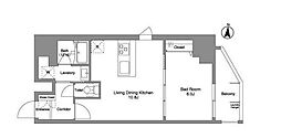 ダフィット錦糸町 1LDKの間取図画像
