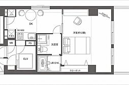 セリーヌ元麻布 1DKの間取図画像