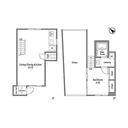 タカナワノード 1LDKの間取図画像