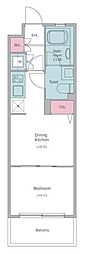 RESIDIA笹塚 1DKの間取図画像