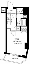 レガリアタワーレジデンス 1Kの間取図画像