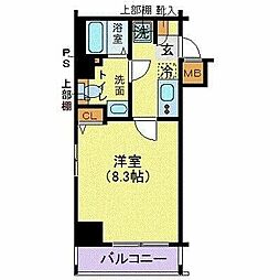 LEXE明大前 1Kの間取図画像
