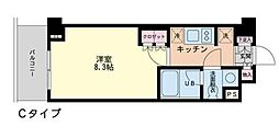 エスティメゾン代沢 1Kの間取図画像