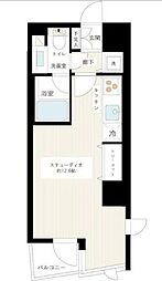 カスタリア新宿御苑 ワンルームの間取図画像