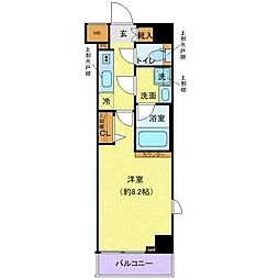 CREVISTA高田馬場 1Kの間取図画像