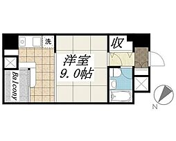 メゾン・ド・ヴィレ東神田 ワンルームの間取図画像