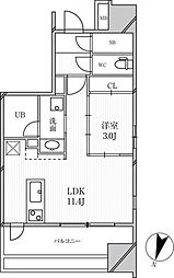 GRANPASEO明大前 1LDKの間取図画像