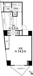 レニール本駒込 1DKの間取図画像
