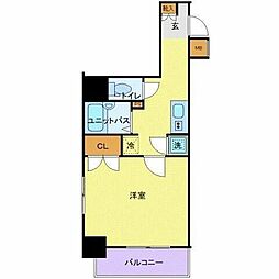 Parkwell神田EAST弐番館 1Kの間取図画像