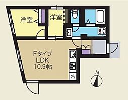 CREAL新高円寺 2LDKの間取図画像
