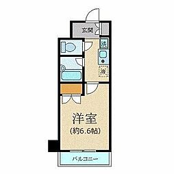 ヴェルトウォーターフロント 1Kの間取図画像