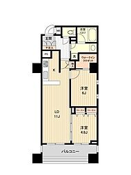 HF銀座レジデンスEAST 2LDKの間取図画像