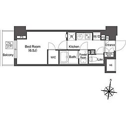 コンフォリア森下リバーサイド 1Kの間取図画像