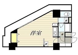 HF駒沢公園レジデンスTOWER ワンルームの間取図画像