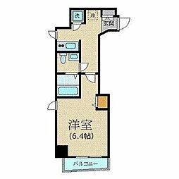 ヴェルト新宿イースト 1Kの間取図画像